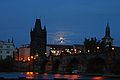 Lunar Eclipse Rise in Prague 3