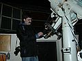 Frank Drives the Telescope